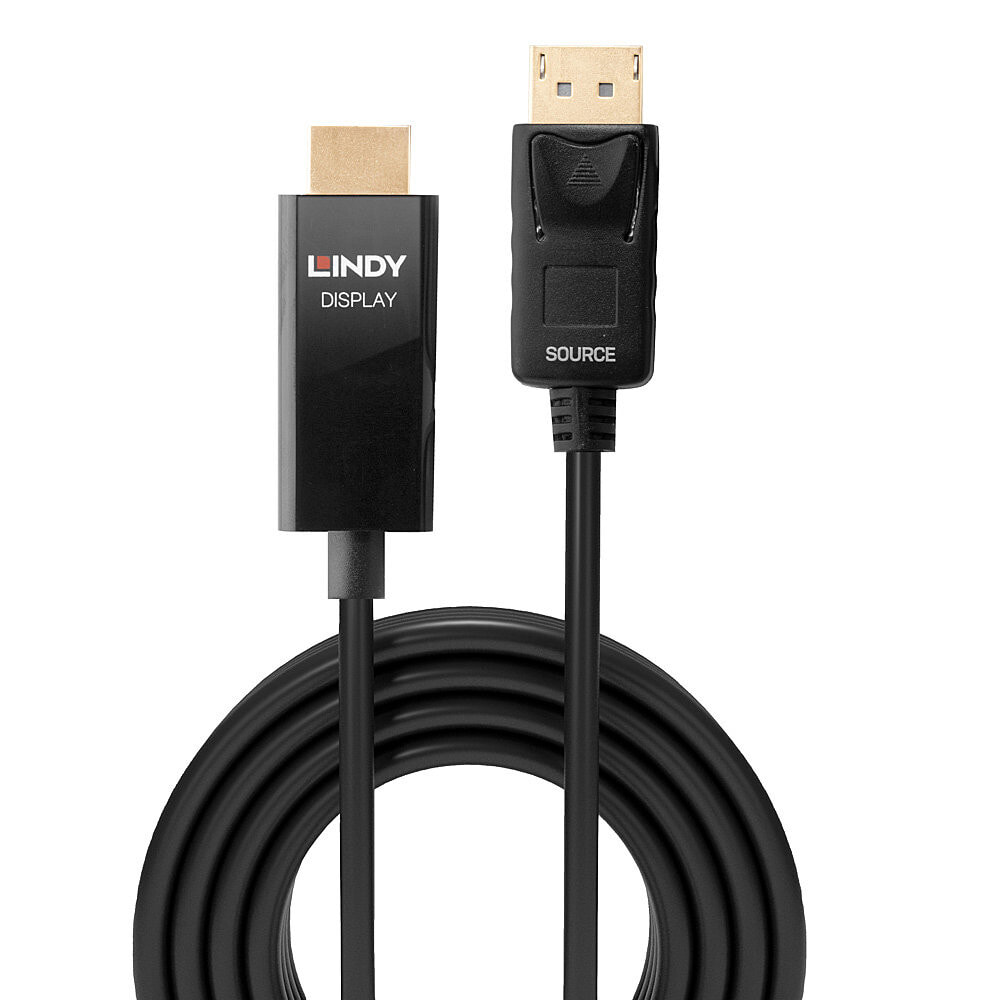 Lindy 40927 видео кабель адаптер 3 m DisplayPort HDMI Тип A (Стандарт) Черный
