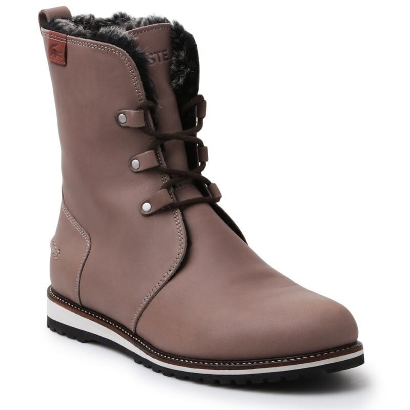 Мужские ботинки высокие зимние коричневые кожаные Lacoste Baylen 5 SRW M 7-30SRW4100158