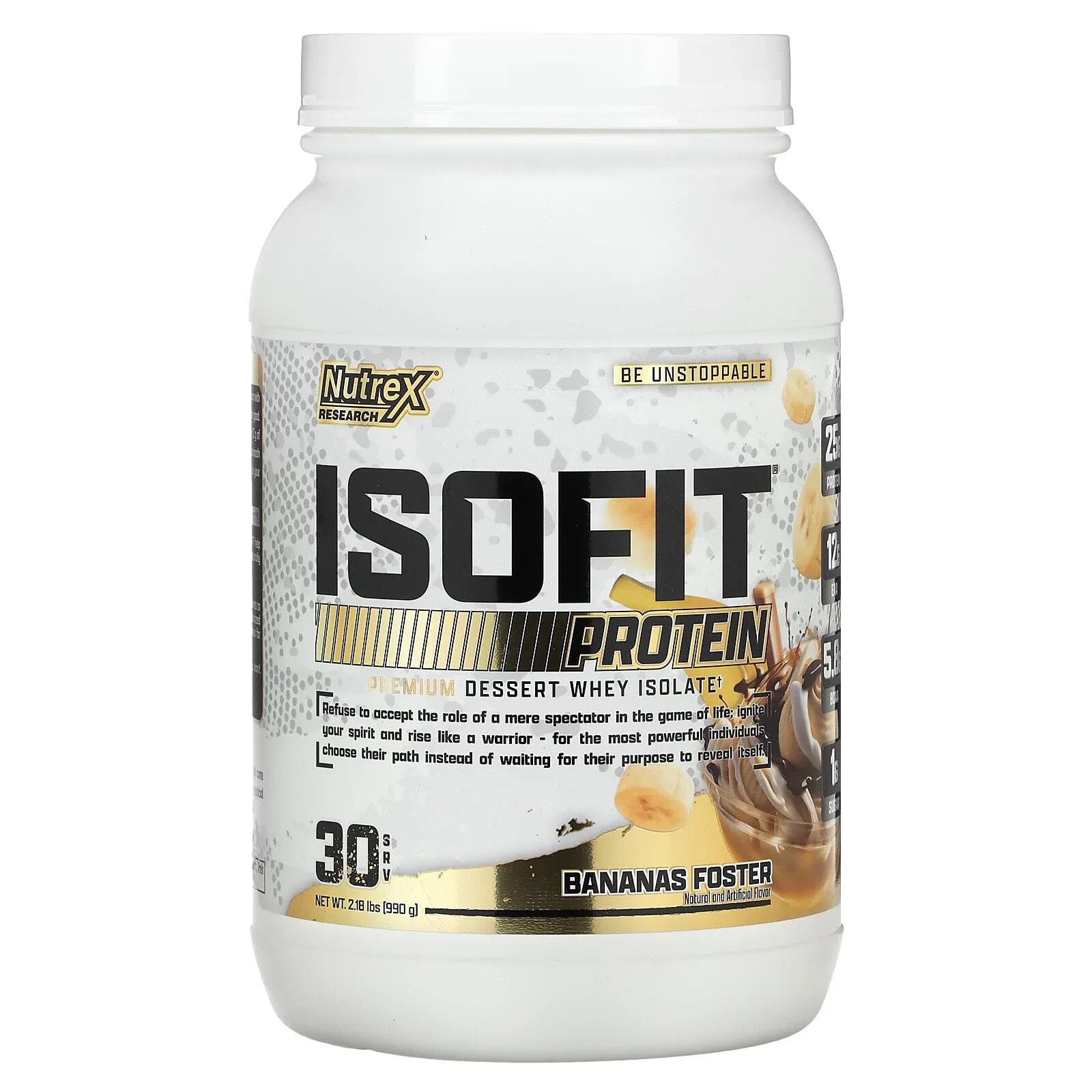 Nutrex Research, Isofit, клубника со сливками, 978 г (2,2 фунта)