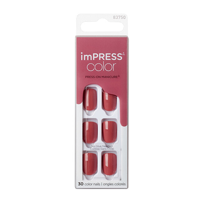 Товар для дизайна ногтей Kiss Self-adhesive nails imPRESS Color Platonic Pink 30 pcs