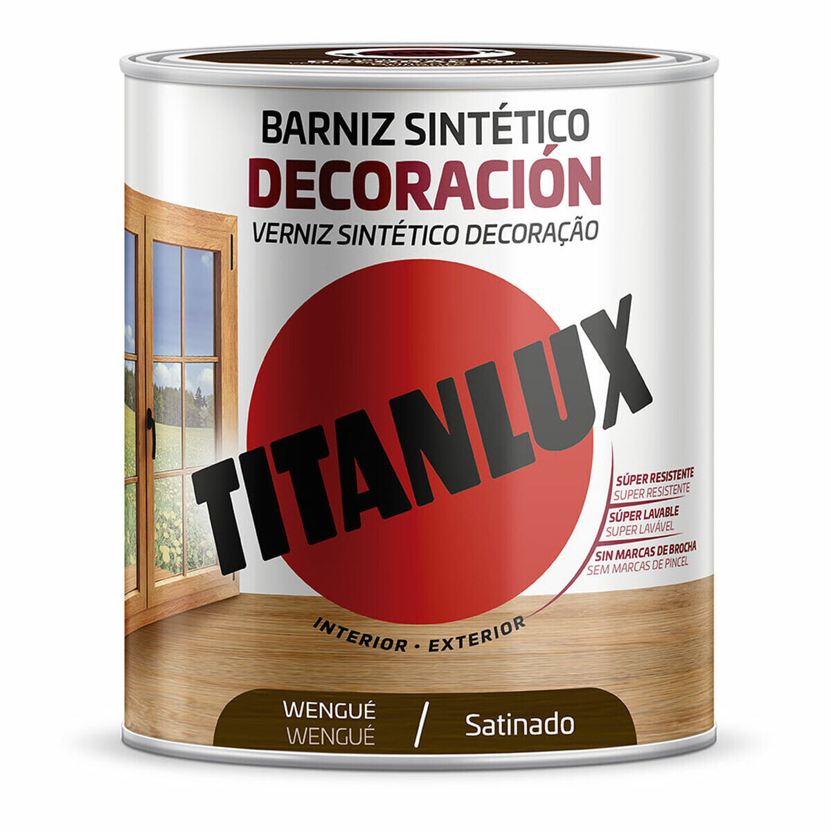 Синтетический лак Titanlux m11100734 Декор сатин Wengue 750 ml