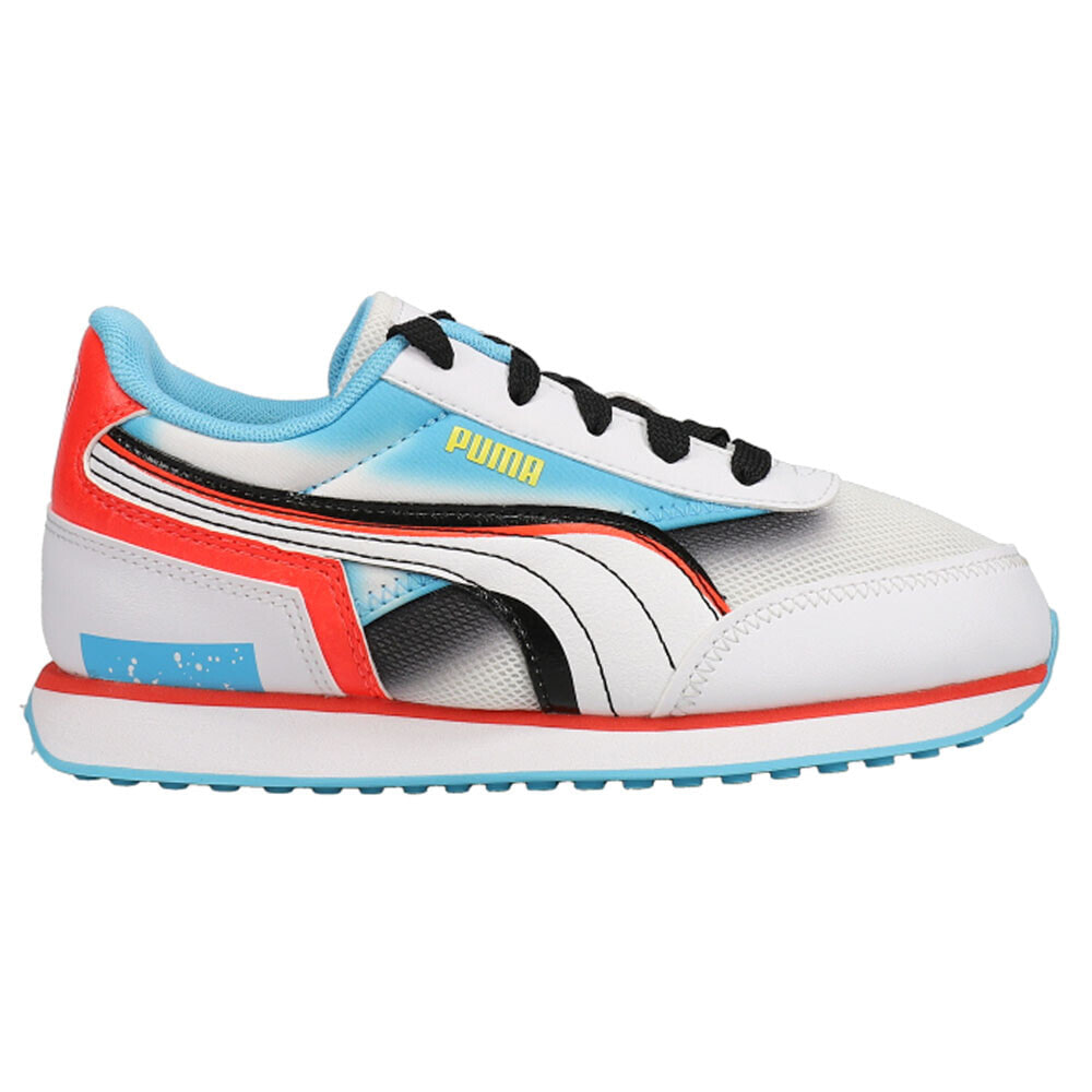 Puma Future Rider Airbrush Toddler Boys White Sneakers Casual Shoes 382760-01