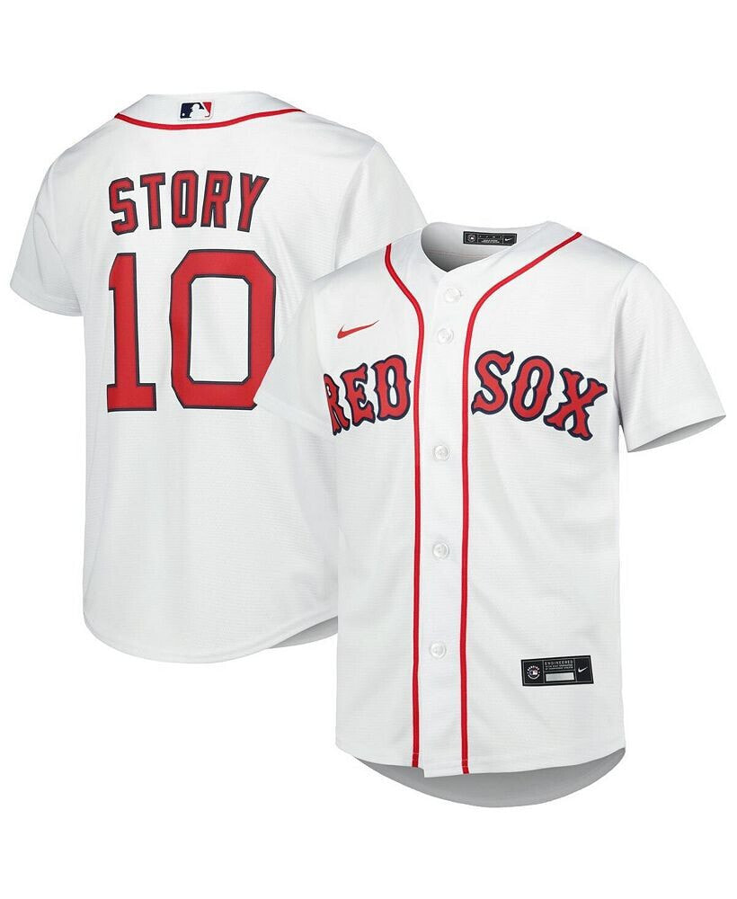 Youth Trevor Story White Boston Red Sox Home Replica Player Jersey