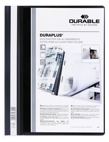 Durable Duraplus Черный A4 257901