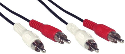 InLine 3m 2x RCA M/M аудио кабель 2 x RCA Черный, Красный, Белый 89938A