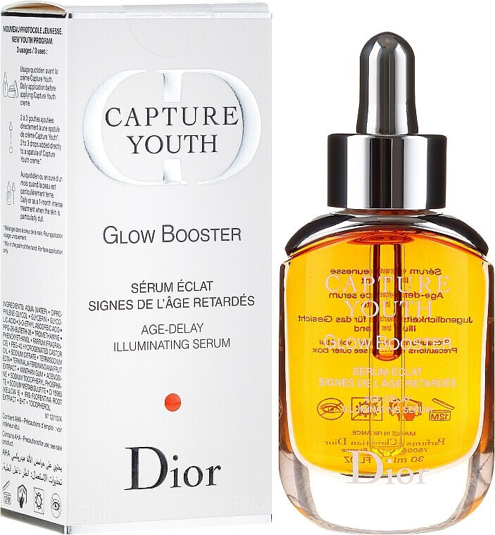 Aufhellendes Anti-Aging Gesichtsserum mit Vitamin C - Dior Capture Youth Glow Booster Age-Delay Illuminating Serum