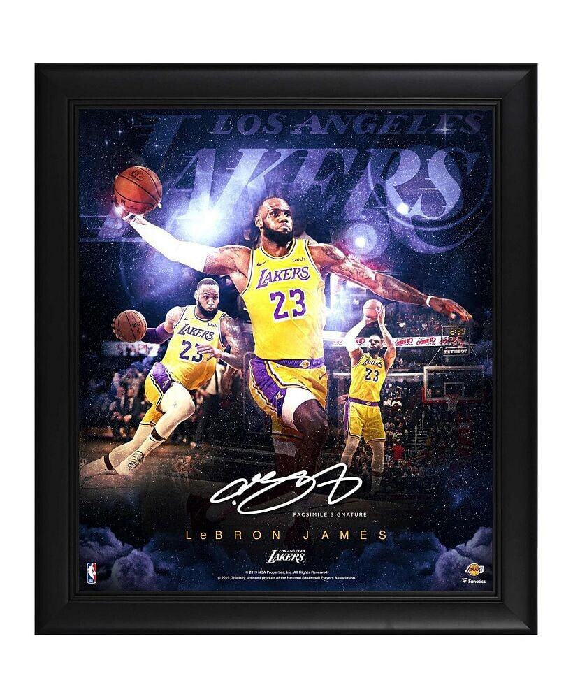 Fanatics Authentic leBron James Los Angeles Lakers Framed 15