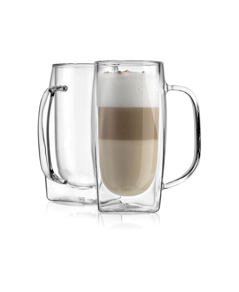 Godinger double Wall 2-Piece Latte Cup Set, 10 oz