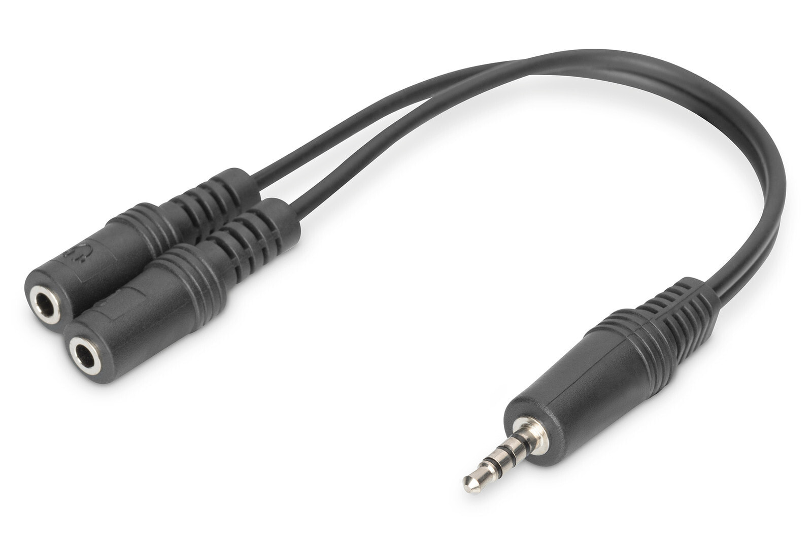 ASSMANN Electronic AK-510301-002-S аудио кабель 0,2 m 3,5 мм 2 x 3,5 мм Черный