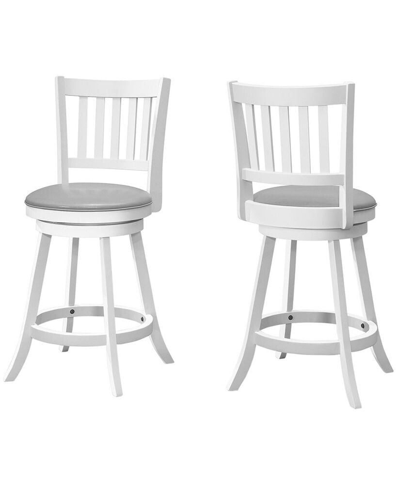 Monarch Specialties counter Height Stool with Swivel, Set of 2