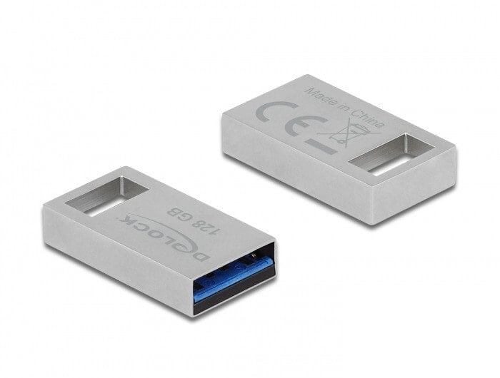 DeLOCK 54072 USB флеш накопитель 128 GB USB тип-A 3.2 Gen 1 (3.1 Gen 1) Серебристый