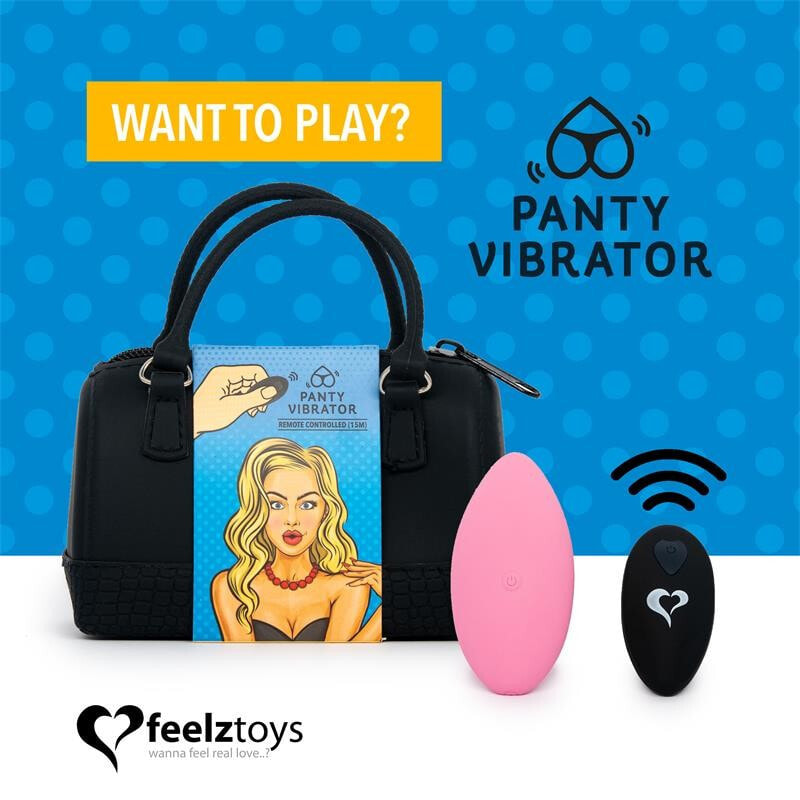 Вибратор FeelzToys Panty Vibe Remote Controlled Vibrator Pink