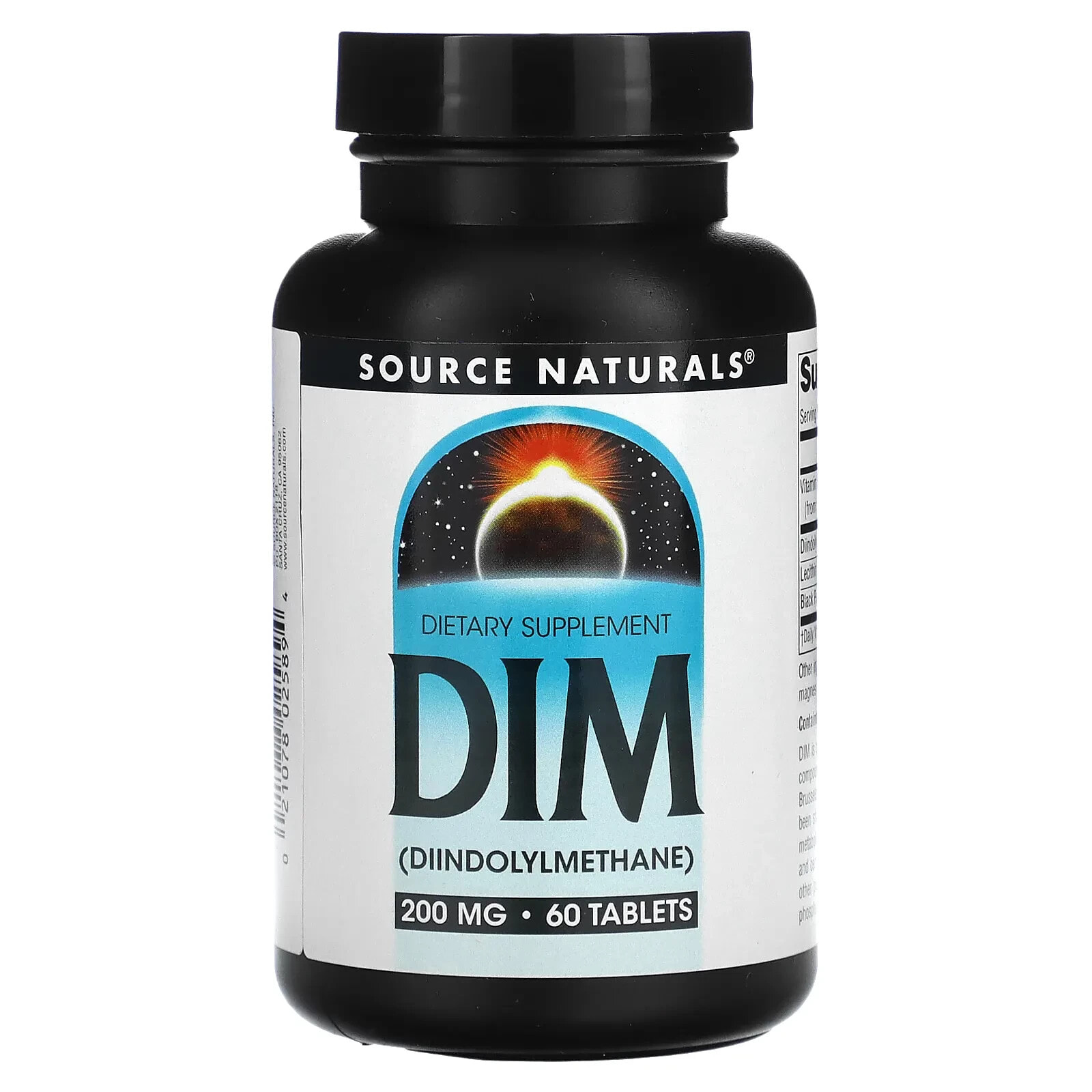 Source Naturals, DIM (дииндолинметан), 200 мг, 60 таблеток