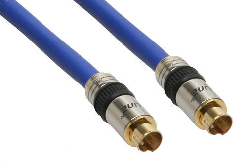 InLine 89959P S-video кабель 15 m S-Video (4-pin) Синий