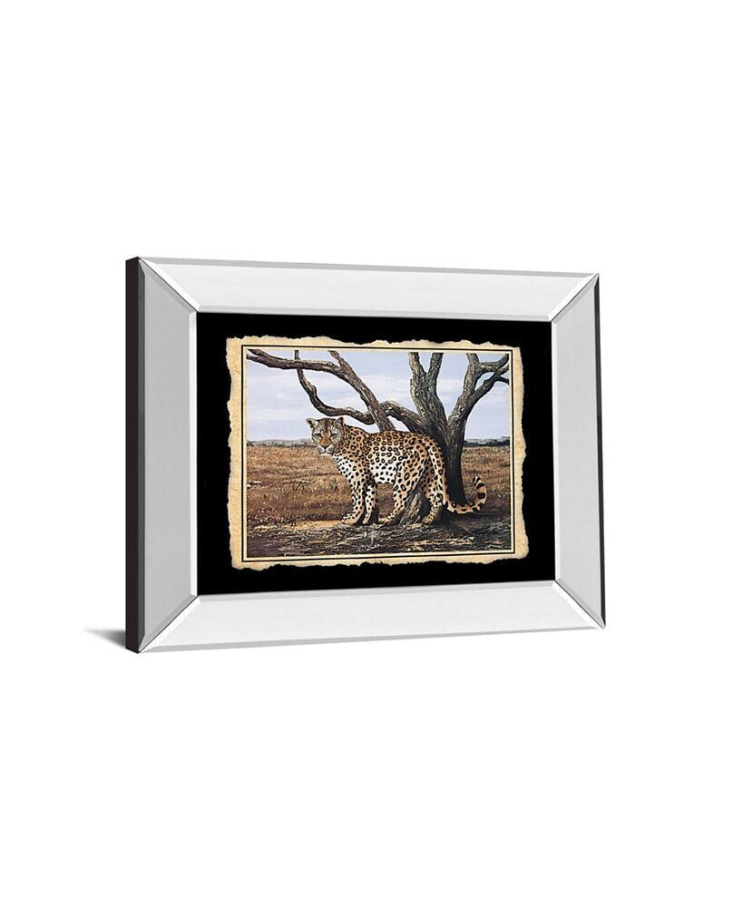 Classy Art cheetah Mirror Framed Print Wall Art - 22