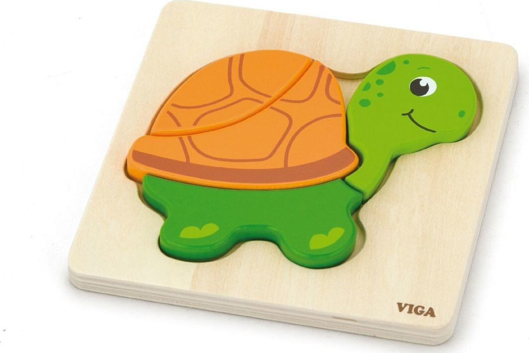 Viga Viga 59933 Pierwsze puzzle maluszka - Żółwik