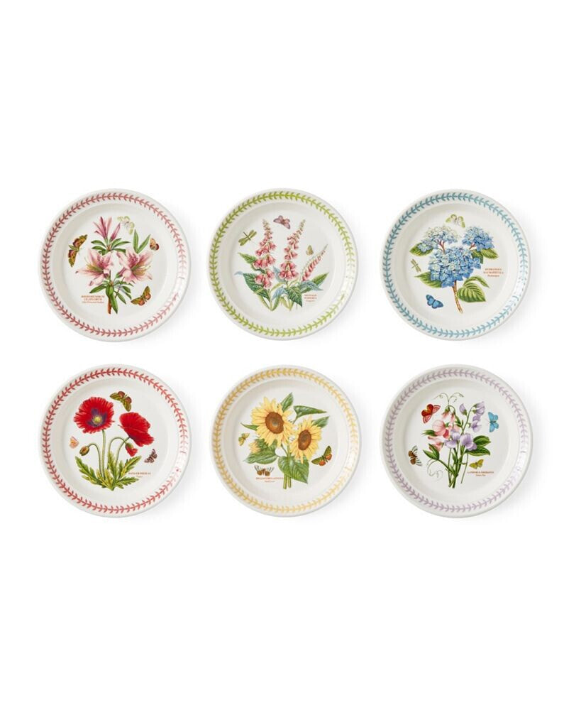 Portmeirion botanic Garden Meadow Assorted Salad Plates, Set of 6