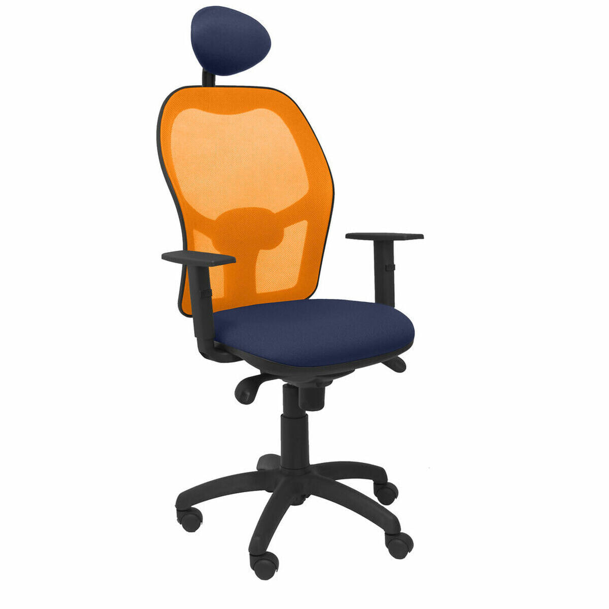 Office Chair with Headrest Jorquera P&C ALI200C Blue Navy Blue