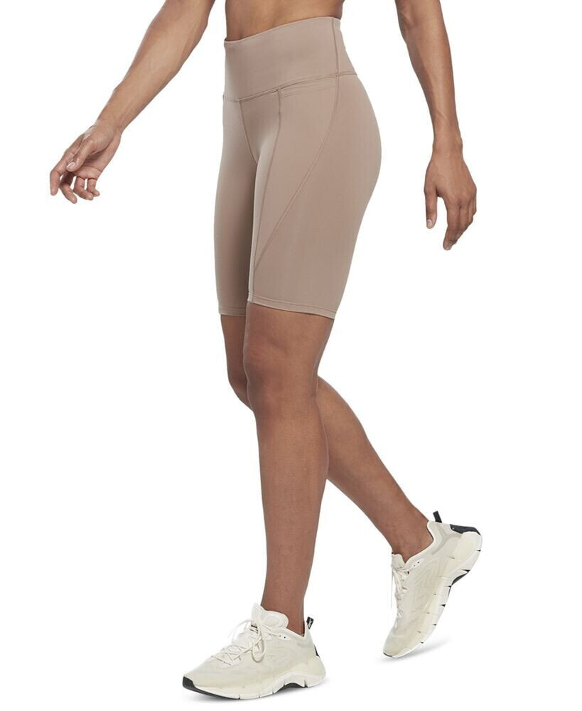 Reebok women's Lux High-Rise Pull-On Bike Shorts, A Macy's Exclusive