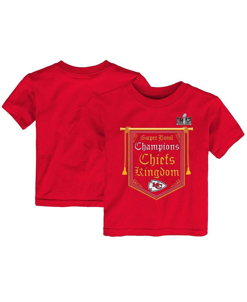 Toddler Boys and Girls Red Kansas City Chiefs Super Bowl LVIII ...