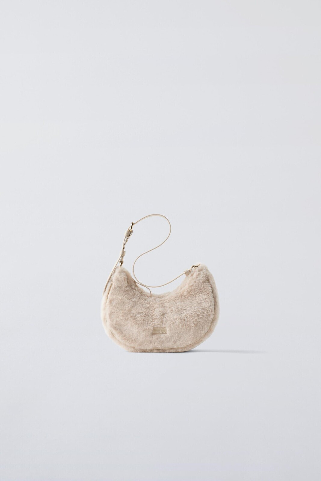 Faux-fur shoulder bag