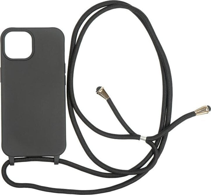 MOBILE ORIGIN Etui Lanyard Black - iPhone 15