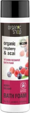 Organic Shop Organic Raspberry & Acai Bath Foam  Пена для ванн с экстрактом ягод  500 мл