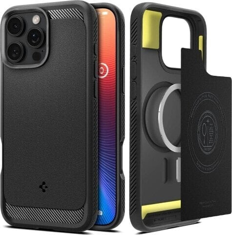 Spigen Spigen Rugged Armor iPhone 16 Pro czarny/black matte ACS08115