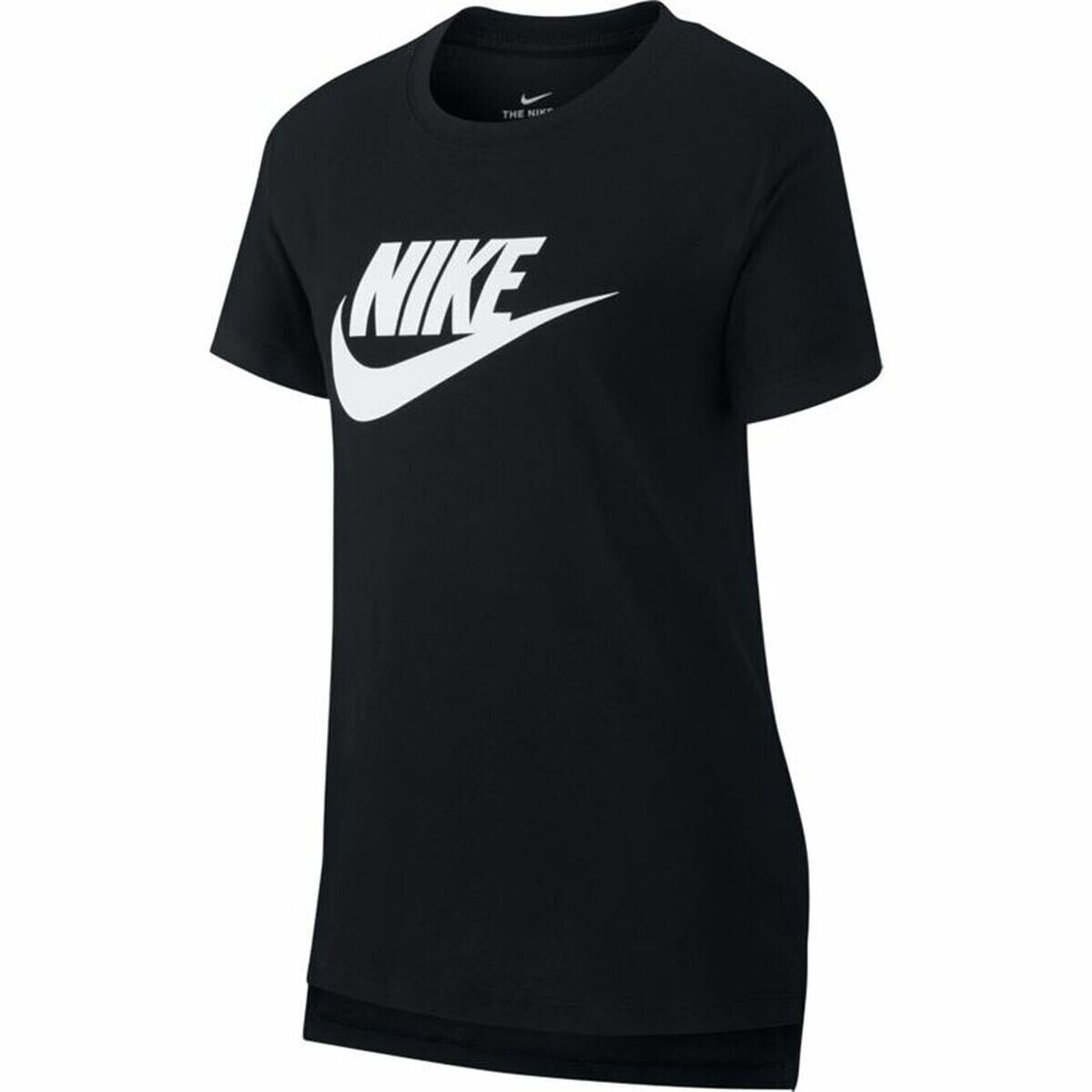 Child's Short Sleeve T-Shirt Nike Sportswear Black