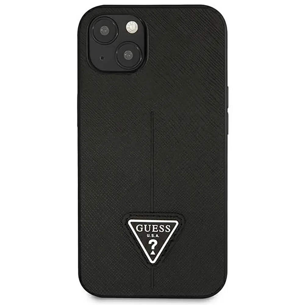 GUESS Guhcp14Mpsatlk iPhone 14 Plus15 Plus 6.7 Saffianotriangle phone case