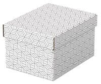 628280 - Storage box - White - Rectangular - Cardboard - Pattern - Indoor