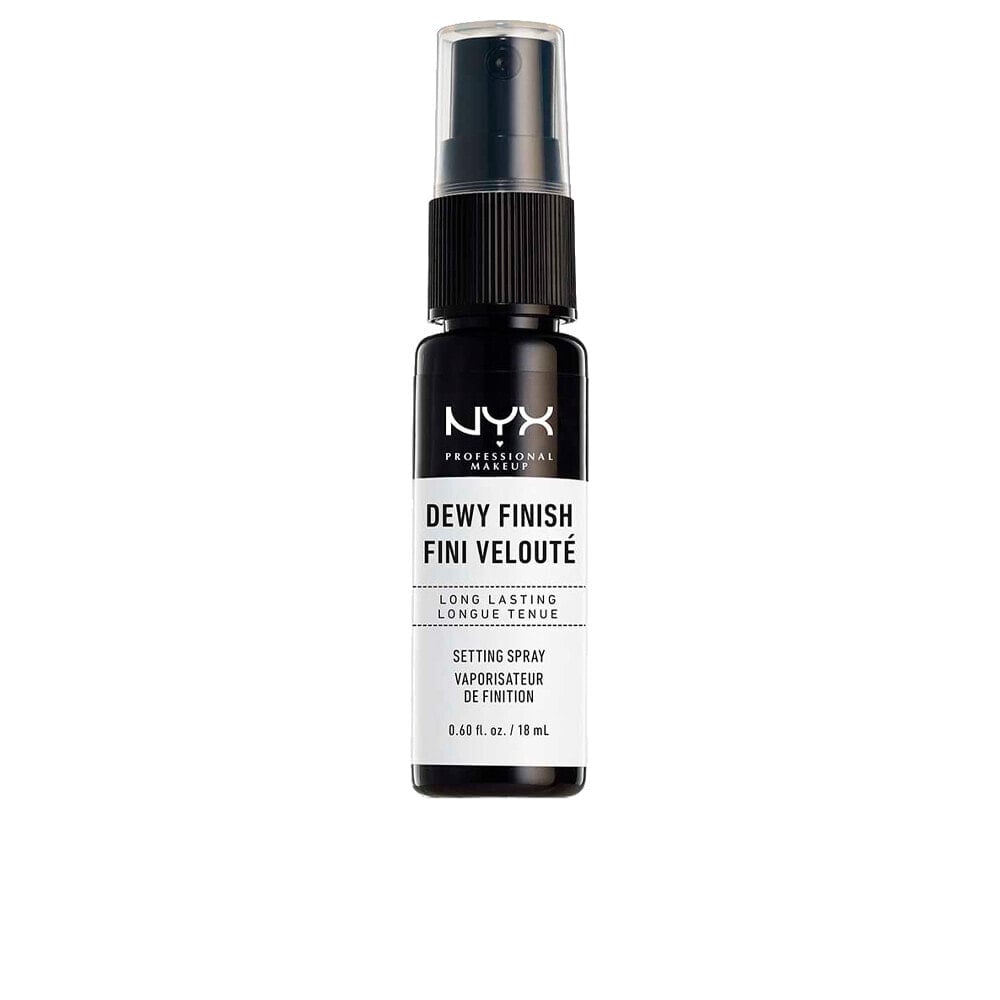 NYX Dewy Finish Setting Spray Увлажняющий спрей для фиксации макияжа с сияющим эффектом 18 мл