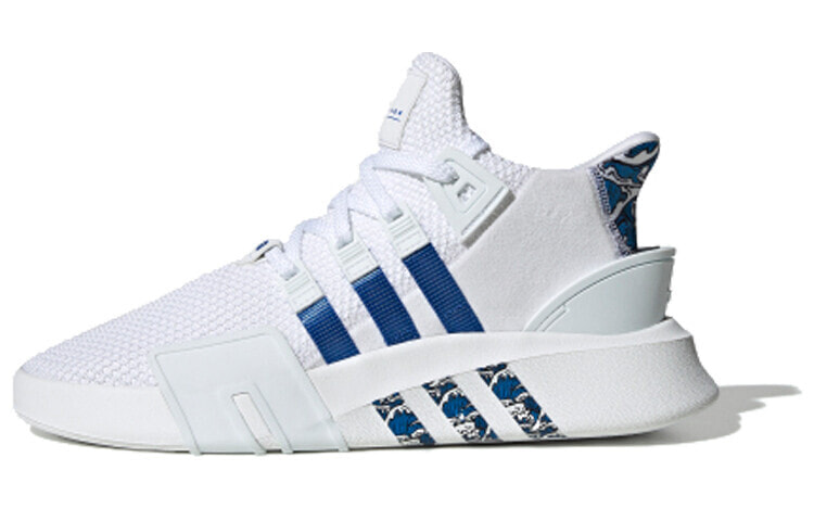 adidas originals EQT Support ADV 防滑轻便 高帮 运动休闲鞋 男款 白蓝花纹 / Кроссовки adidas originals EQT Support ADV FU9400