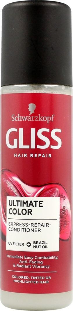 Несмываемый уход для волос Schwarzkopf Schwarzkopf Gliss Kur Ultimate Color Odżywka do włosów w sprayu 200ml