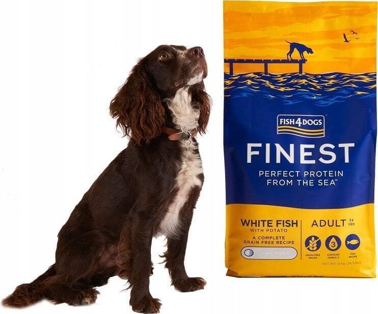 Fish4Dogs Fish4Dogs Finest Ocean z białą rybą Adult 12kg