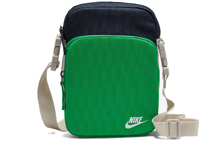 Nike 耐克 Heritage 2.0 Logo多隔层斜挎包 绿色 / Диагональная Nike Heritage 2.0 Logo BA5898-310