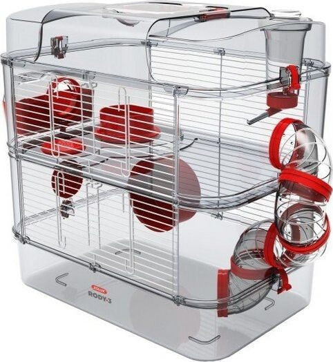 Zolux ZOLUX Cage RODY3 DUO, red color