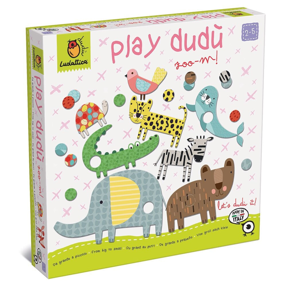 LUDATTICA Play Dudù Zoo-M! From Big To Small Board Game