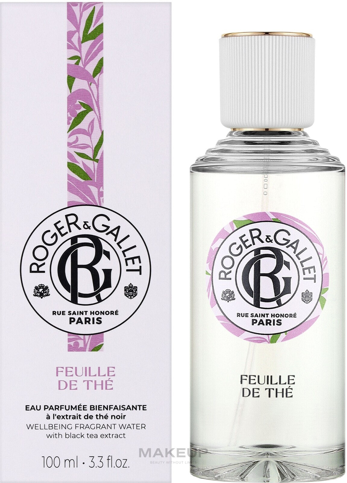 Roger&Gallet Feuille de The Wellbeing Fragrant Water - Aromatisches Wasser