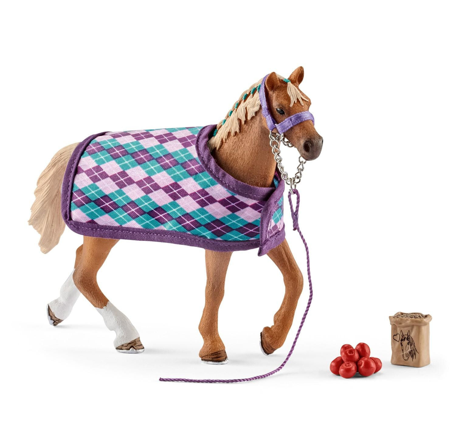 Игровой набор Schleich Английская лошадь с попоной, 42360