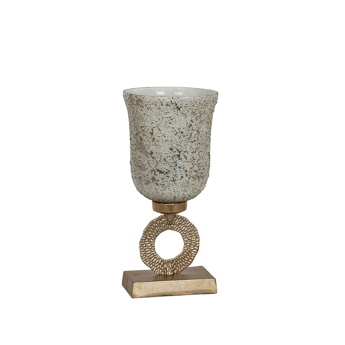 Wineglass Romimex Golden Silver 19 x 39 x 19 cm Decorative