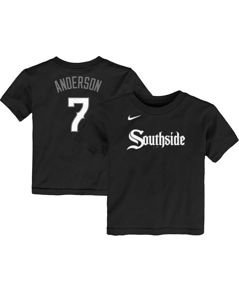 Nike toddler Unisex Tim Anderson Black Chicago White Sox City Connect Name & Number T-shirt
