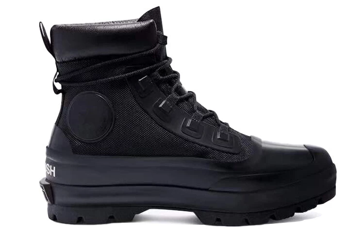 Converse chuck taylor black boots discount