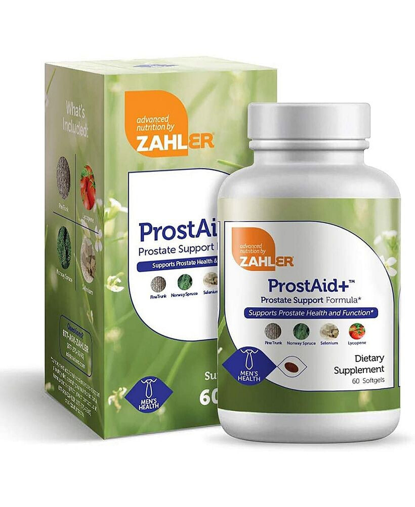 Zahler prostAid+ Prostate Supplement for Men - 60 Vegetarian Softgels