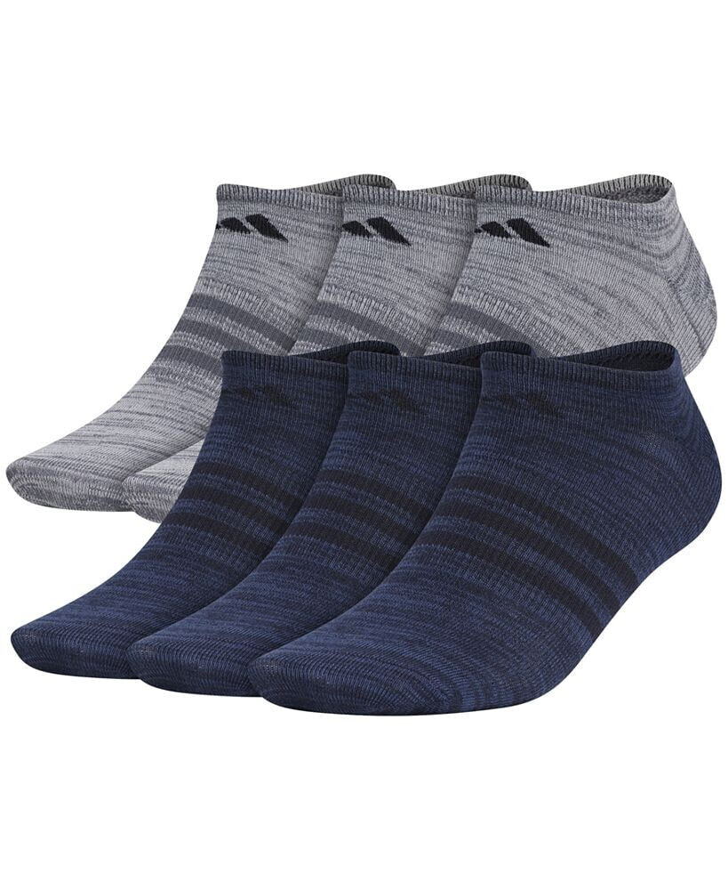 adidas men's 6 Pack Superlite No-Show Socks