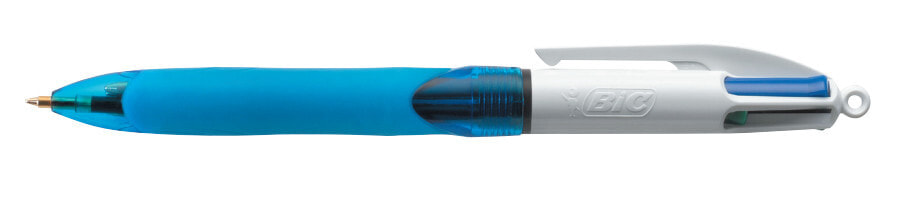 BIC 4 Colours Grip Черный, Синий, Зеленый, Красный Автоматическая нажимная шариковая ручка Средний 12 шт 8871361