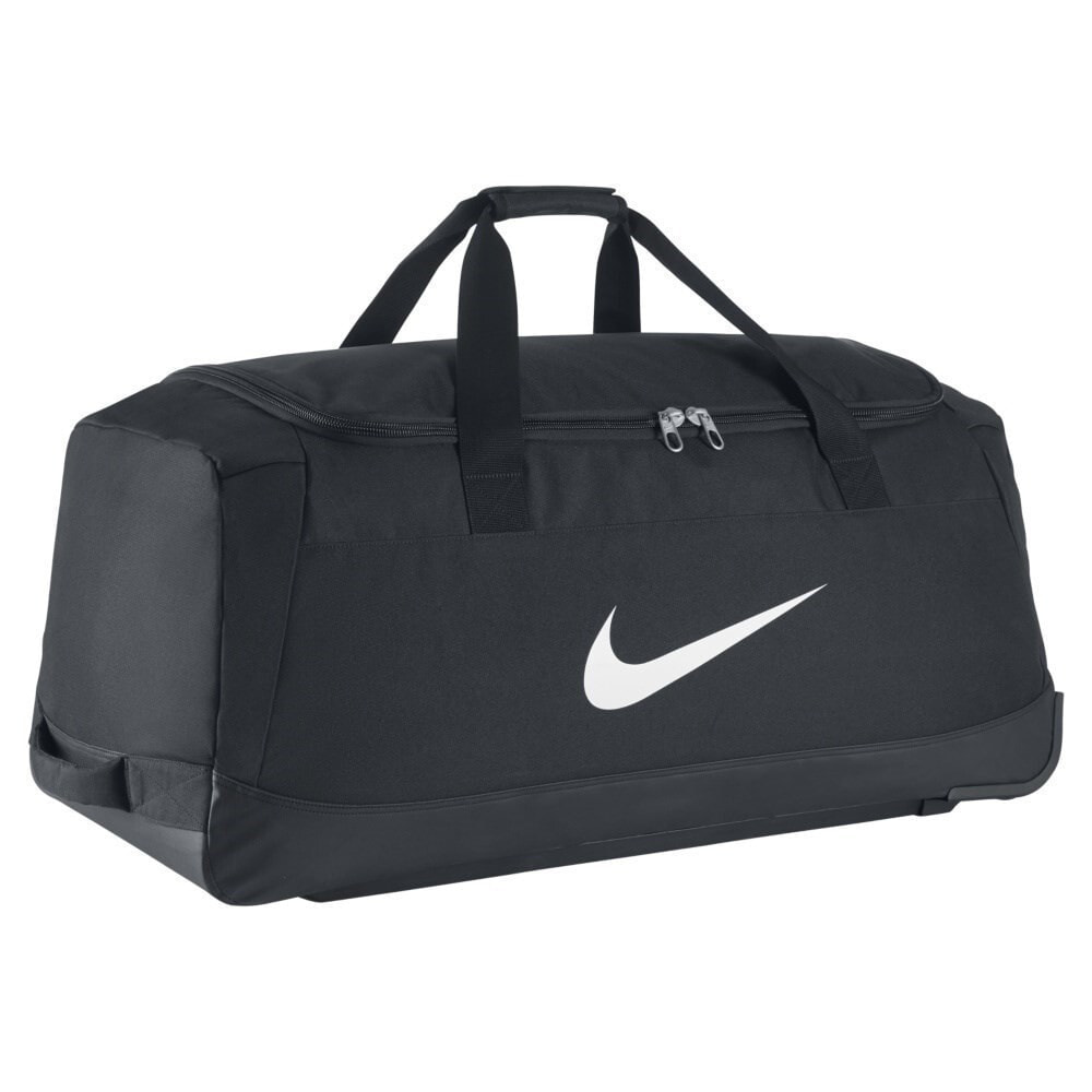 Спортивная сумка Nike Club Team Swsh Roller Bag черная с логотипом