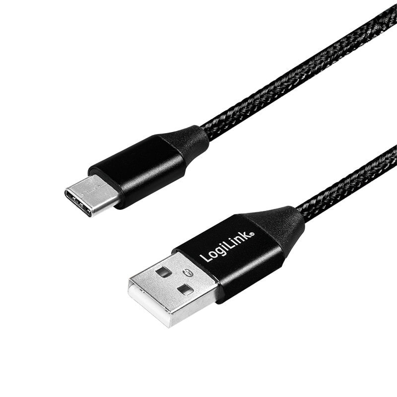 LogiLink CU0140 USB кабель 1 m 2.0 USB C USB A Черный