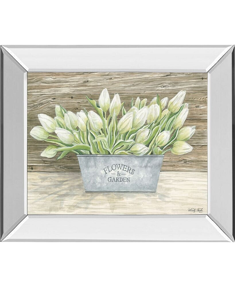 Flowers & Garden Tulips by Cindy Jacobs Mirror Framed Print Wall Art, 22