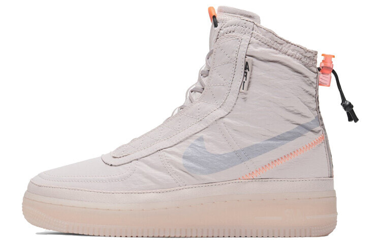 Nike Air Force 1 High Shell 高帮 板鞋 女款 米橙 / Кроссовки Nike Air Force 1 High Shell BQ6096-003